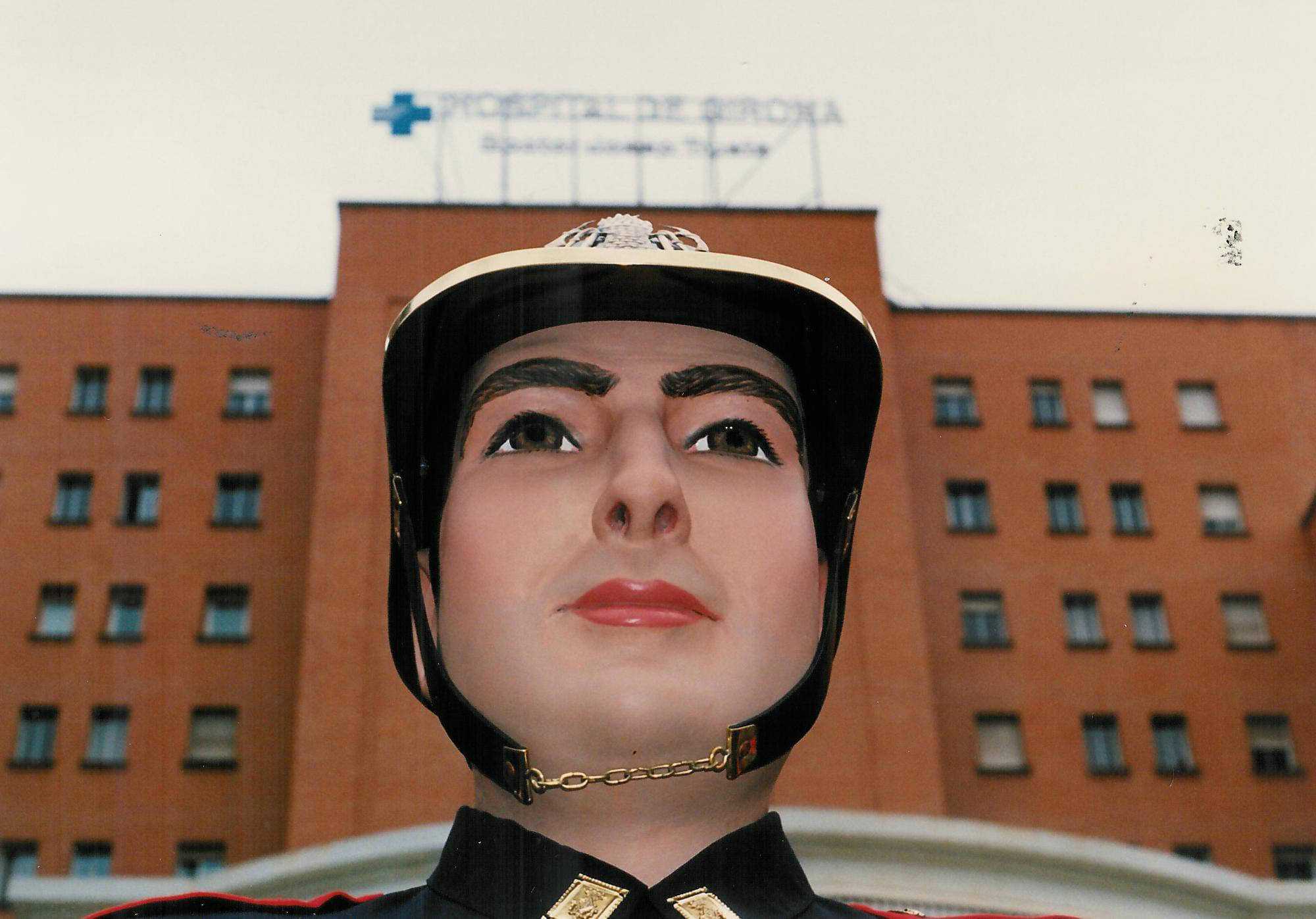 Visita dels gegants a l'hospital