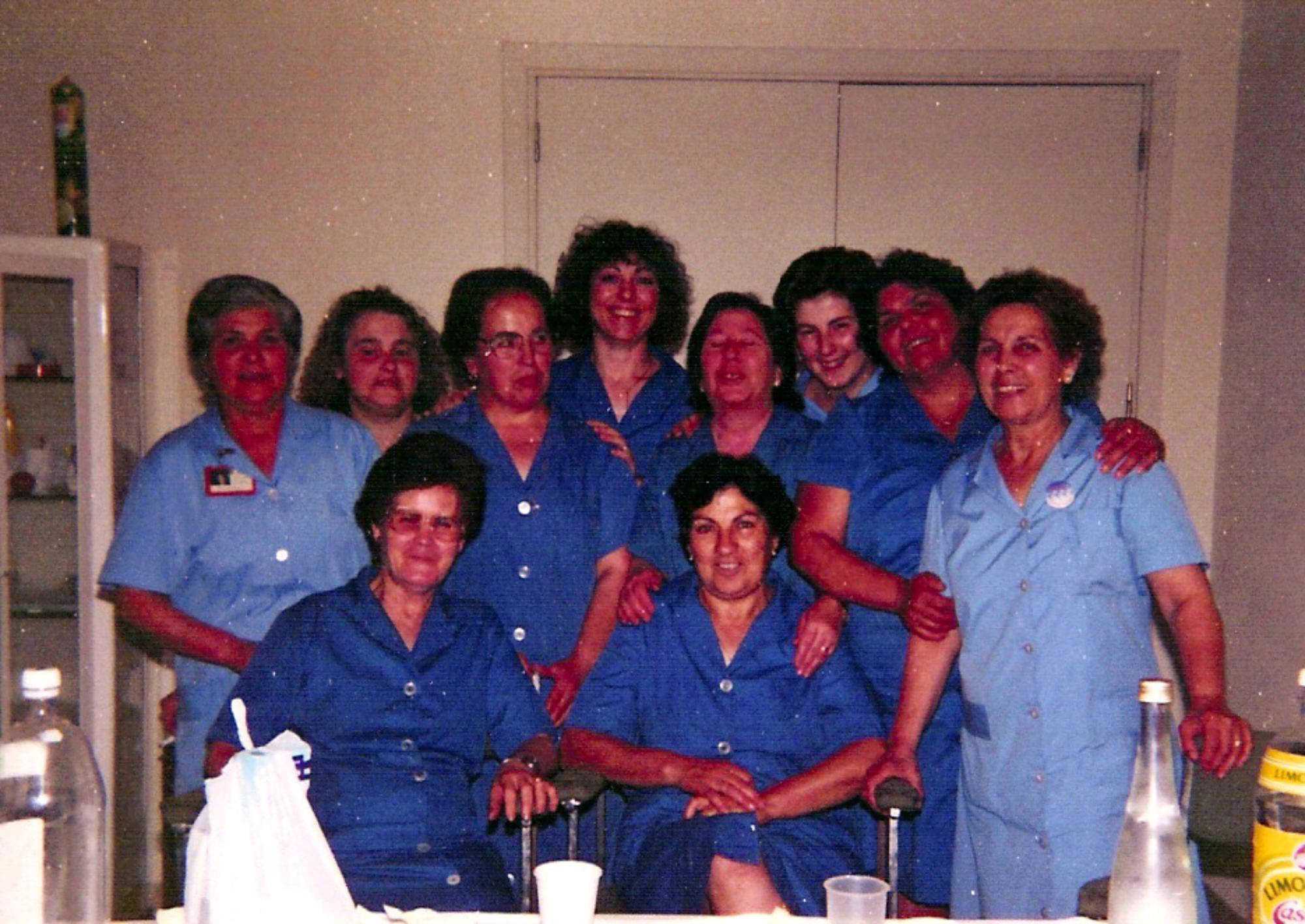 Foto de grup de netejadores de l'hospital