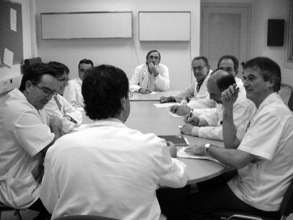 Reunió de treball dels doctors del Trueta