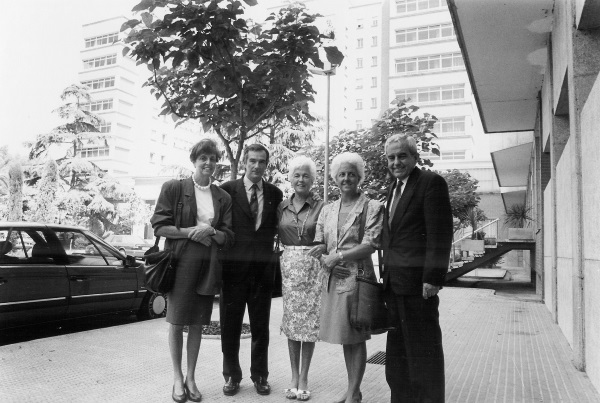 Visita de les filles del Dr.Trueta