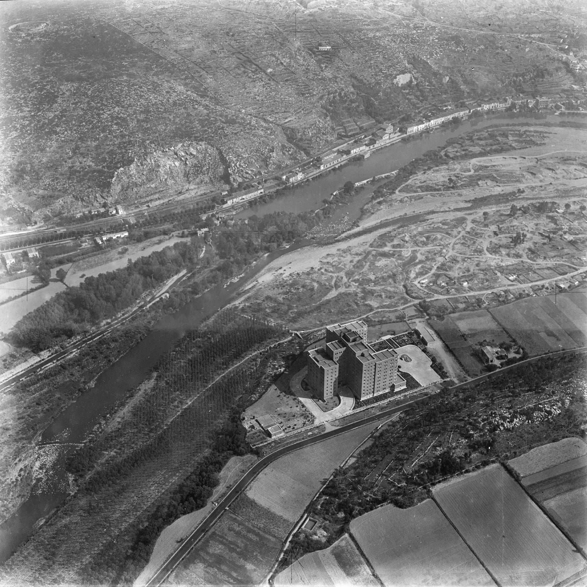 Vista aèria de l'antiga Residència